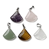 Natural Gemstone Pendants G-C066-07-1