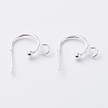 304 Stainless Steel Half Hoop Earrings STAS-Z028-B02-S-1