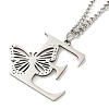 201 Stainless Steel Necklace NJEW-Q336-01E-P-4