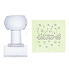 Plastic Stamps DIY-WH0350-074-1