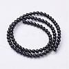 Natural Black Onyx Round Beads Strands GSR18mmC097-3