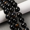Dyed Natural Blue Tiger Iron Beads Strands G-G286-A02-12mm-1