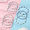 9Pcs 9 Styles Glass Seed Beads Stretch Bracelets for Women BJEW-MZ00345-2