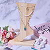 Wooden Anklets Display Stands ODIS-WH0025-224B-5