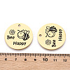 201 Stainless Steel Pendants STAS-T064-37G-28-3