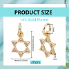 20Pcs Brass Micro Pave Clear Cubic Zirconia Charms KK-BC0015-34G-2