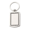 Rotatable Alloy Blank Keychain Cabochon Settings KEYC-F041-03P-1