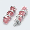 Cherry Quartz Glass Pendants G-O163-E09-2