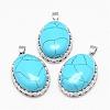 Synthetic Turquoise Pendants G-D851-04-1