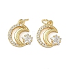 Brass Micro Pave Cubic Zirconia Charms KK-L243-26G-1