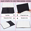 CRASPIRE 3Pcs Elastic Fabric Book Covers DIY-CP0007-42C-6