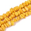 Dyed Natural Yellow Jade Beads Strands G-ZX005-13E-2