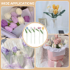 5Pcs 5 Colors Woolen Yarn Artificial Tulip Flower AJEW-FG0004-63-6