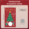 CRASPIRE 120 Sheets Rectangle Coated Scratch Off Film Reward Cards DIY-CP0006-92O-2