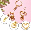 10Set 2 Styles Star Alloy Swivel Clasps with 10Pcs Iron Split Key Rings PURS-YW0001-01A-4