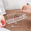 FINGERINSPIRE Detachable Acrylic 5 T-Bar Earrings Display Risers EDIS-FG0001-54-3