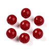 Opaque Solid Color Glass Beads GLAA-N007-8mm-A03-1