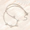 Brass Micro Pave Clear Cubic Zirconia Boy and Round Beaded Necklaces KK-CBA4547-14P-3