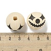 Printed Wood European Beads WOOD-G022-08B-17-3