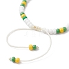 9Pcs Fruit Theme Alloy Enamel Charm Bracelets BJEW-MZ00206-01-4