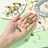 80Pcs 8 Colors Brass Clip-on Earring Findings FIND-YW0005-35-5