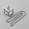 Bling Diamond Cube Car Rear View Mirror Charms HJEW-WH0043-45P-02-2