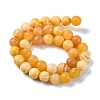 Natural Yellow Jade Beads Strands LS-G-F591-17-10MM-4