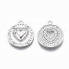 Brass Micro Pave Cubic Zirconia Pendants KK-T062-03P-NF-2
