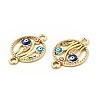 Alloy Enamel Connector Charms FIND-H039-09G-2