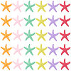 30Pcs 6 Colors Opaque Resin Cabochons AJEW-GF0013-81-7