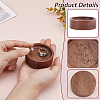 Wood Finger Ring Display Plate RDIS-WH0007-10-3