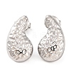 Non-Tarnish 304 Stainless Steel Stud Earrings EJEW-G395-19P-1
