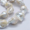 Natural Baroque Pearl Keshi Pearl Beads Strands PEAR-K004-14-3