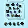 20Pcs 5 Colors Glass Beads GLAA-FS0002-53-6