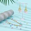 90Pcs 9 Colors Dyed Synthetic Moonstone Round Charms PALLOY-PH01809-4