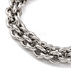 201 Stainless Steel Rope Chain Necklace NJEW-F222-38P-09-3