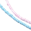 2Pcs 2 Colors Glass Seed Beaded Necklaces Set NJEW-FZ00028-2
