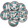 10Pcs Alloy Plastic Buckles FIND-CY0001-90-7