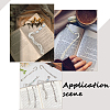 10Pcs 5 Styles Tibetan Style Alloy Bookmark Findings with Holes FIND-SC0008-98-5
