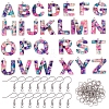 Alphabet Pendant Earring DIY Making Kit DIY-SZ0006-07-1