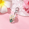 Resin & Glass Beaded Pendant Decorations HJEW-MZ00168-02-1