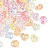 UV Plating Transparent Acrylic Pendants MACR-K361-50-1