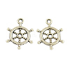 Tibetan Style Alloy Helm Pendants TIBEP-S257-AS-LF-1