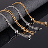 Unicraftale Adjustable 304 Stainless Steel Slider Bracelets Making STAS-UN0003-17-2