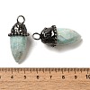 Natural Amazonite Pointed Pendants G-K381-02AS-03-3