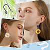 SUNNYCLUE 200Pcs 2 Colors Plastic Earring Hooks KY-SC0001-67-5