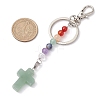 Gemstone Cross Keychain KEYC-JKC01040-01-3