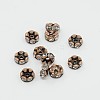 Brass Rhinestone Spacer Beads X-RB-A014-L8mm-01R-NF-1