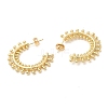Brass Sun Stud Earrings EJEW-D065-05G-2