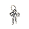 925 Sterling Silver Bowknot Charms with Jump Rings STER-M021-01AS-02-1